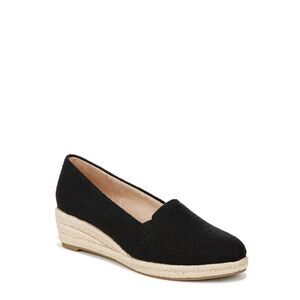 LifeStride -  Womens Kamilla Wedge Espadrilles Black  Black